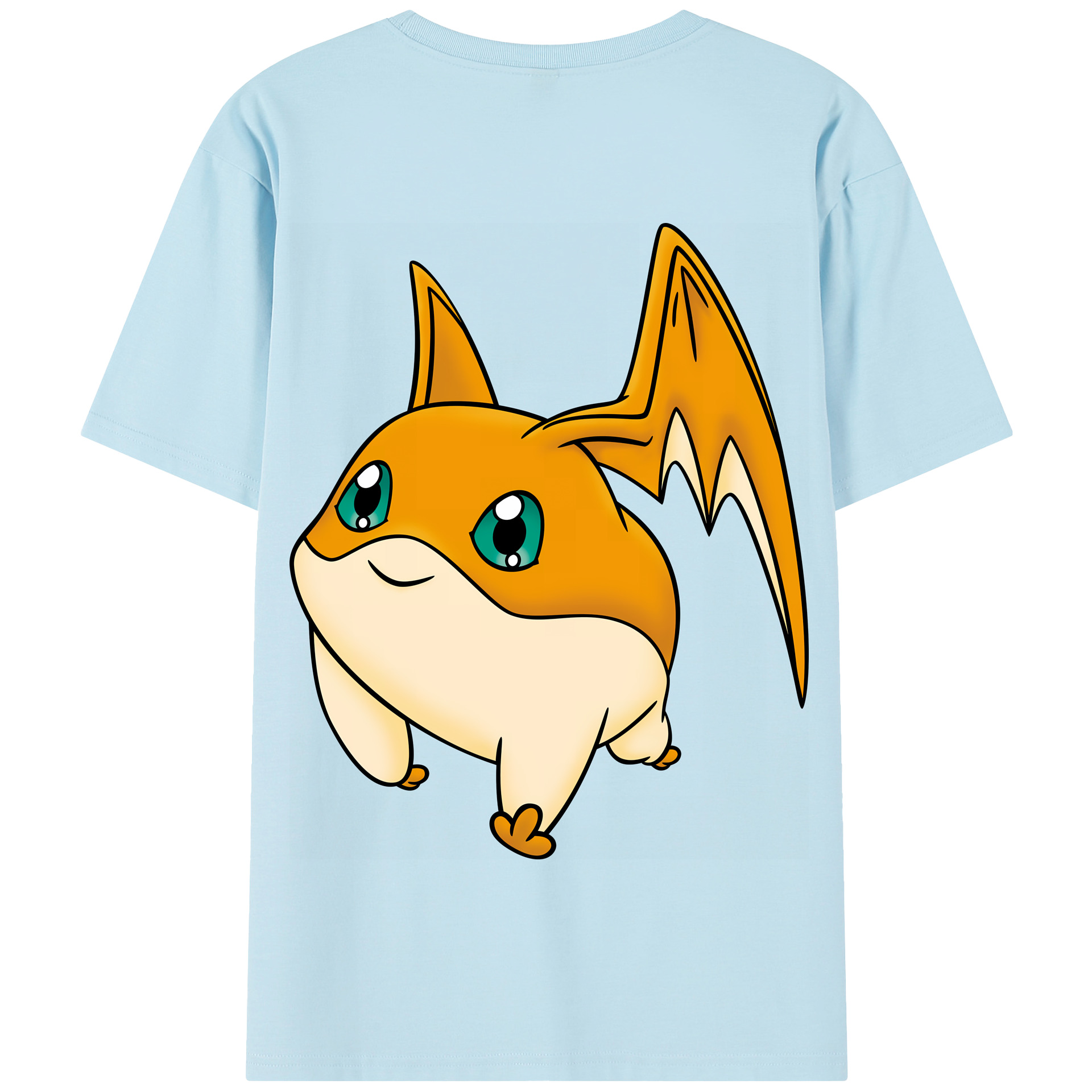 （画像用） Digimon デジタルモンスター/デジモン 綿100％半袖Tシャツ（背面プリント）